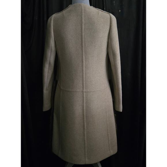 Vintage AGNONA Italian Brown Fur Cashmere Coat, Size 38, US 4 Small - Picture 6 of 10